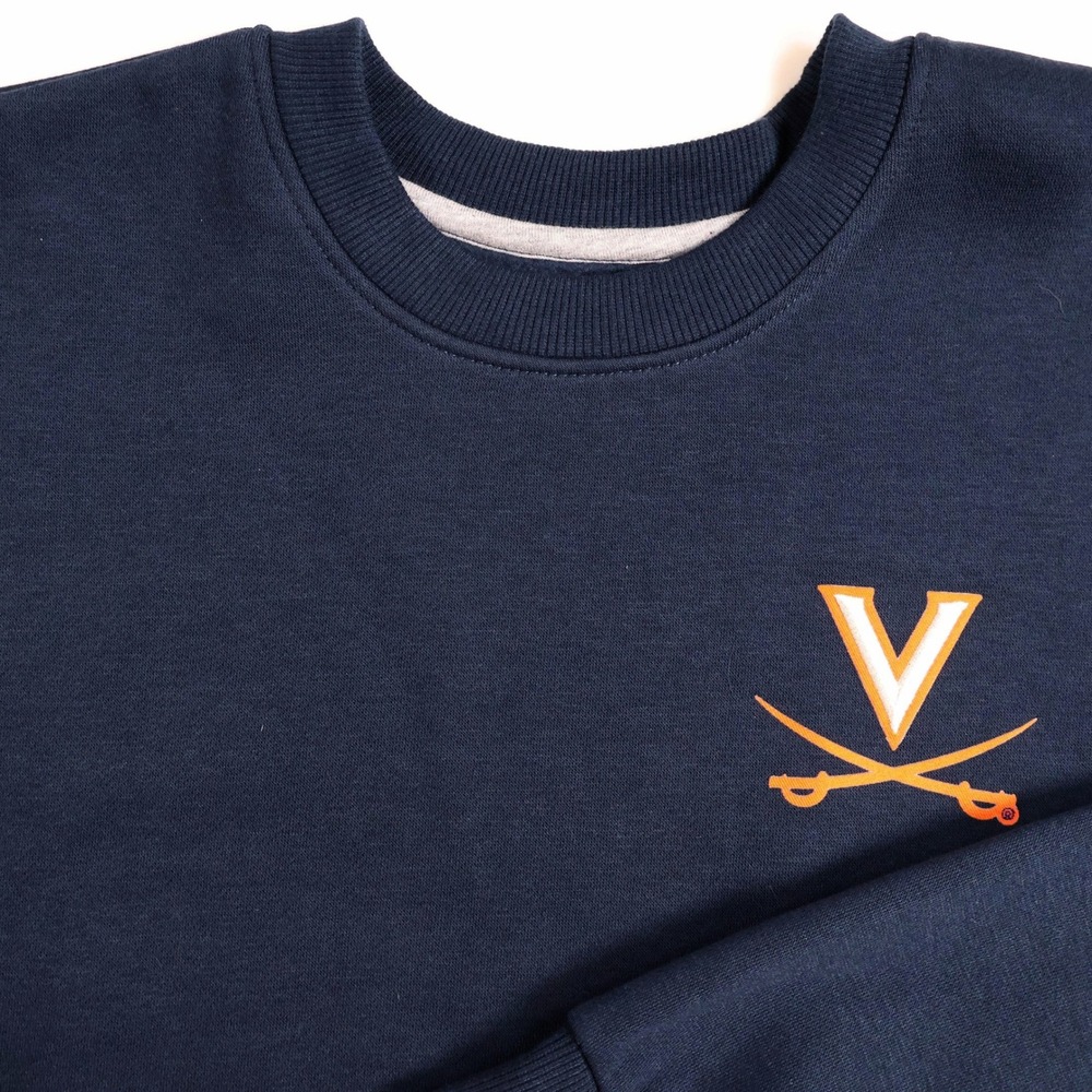 Antigua Womens Virginia Cavaliers UVA Sweatshirt Navy Blue‎ Small NCAA